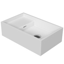 CDesign 485mm Matte White Rectangular Wall Hung Basin